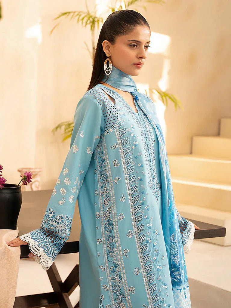Rajbari | Jahaan Premium Festive Lawn | SIRA (Jahan) 5-B - Rang-e-Khaas