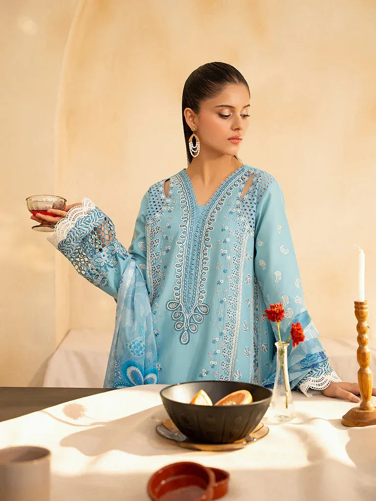 Rajbari | Jahaan Premium Festive Lawn | SIRA (Jahan) 5-B - Rang-e-Khaas