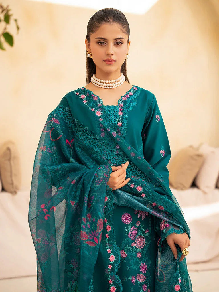 Rajbari | Jahaan Premium Festive Lawn | ZARA (Jahan) 3-A - Rang-e-Khaas