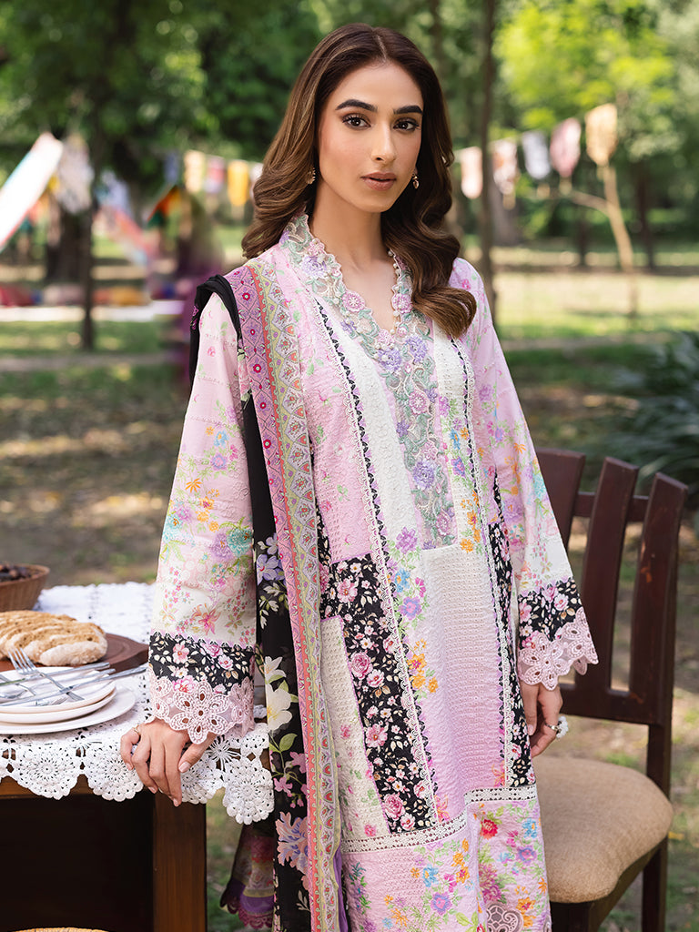 Rajbari | Schiffli Printkari Exclusive | Schiffli Printkari - 01 - Rang-e-Khaas
