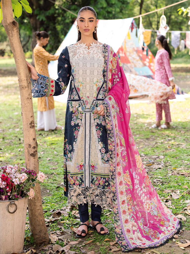 Rajbari | Schiffli Printkari Exclusive | Schiffli Printkari - 12 - Rang-e-Khaas