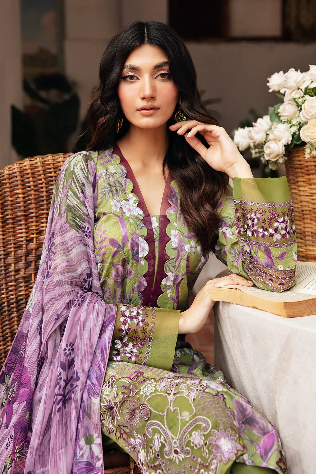 Ramsha | Rangrez Lawn Collection | N-410 - Rang-e-Khaas