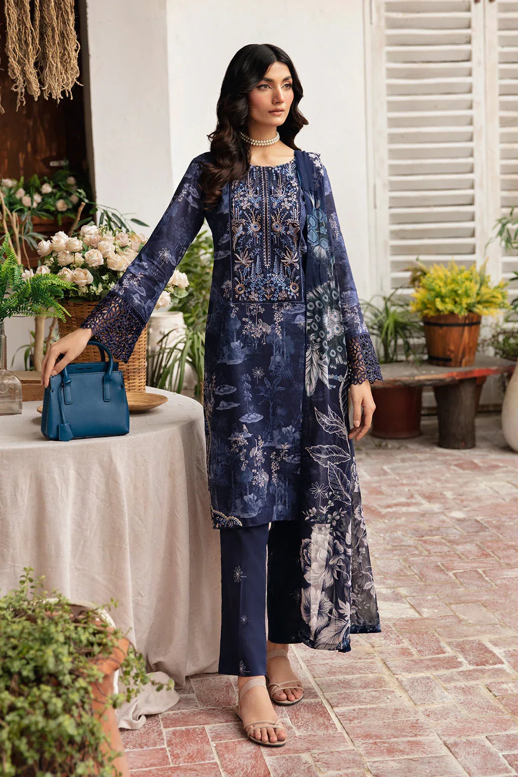 Ramsha | Rangrez Lawn Collection | N-404 - Rang-e-Khaas