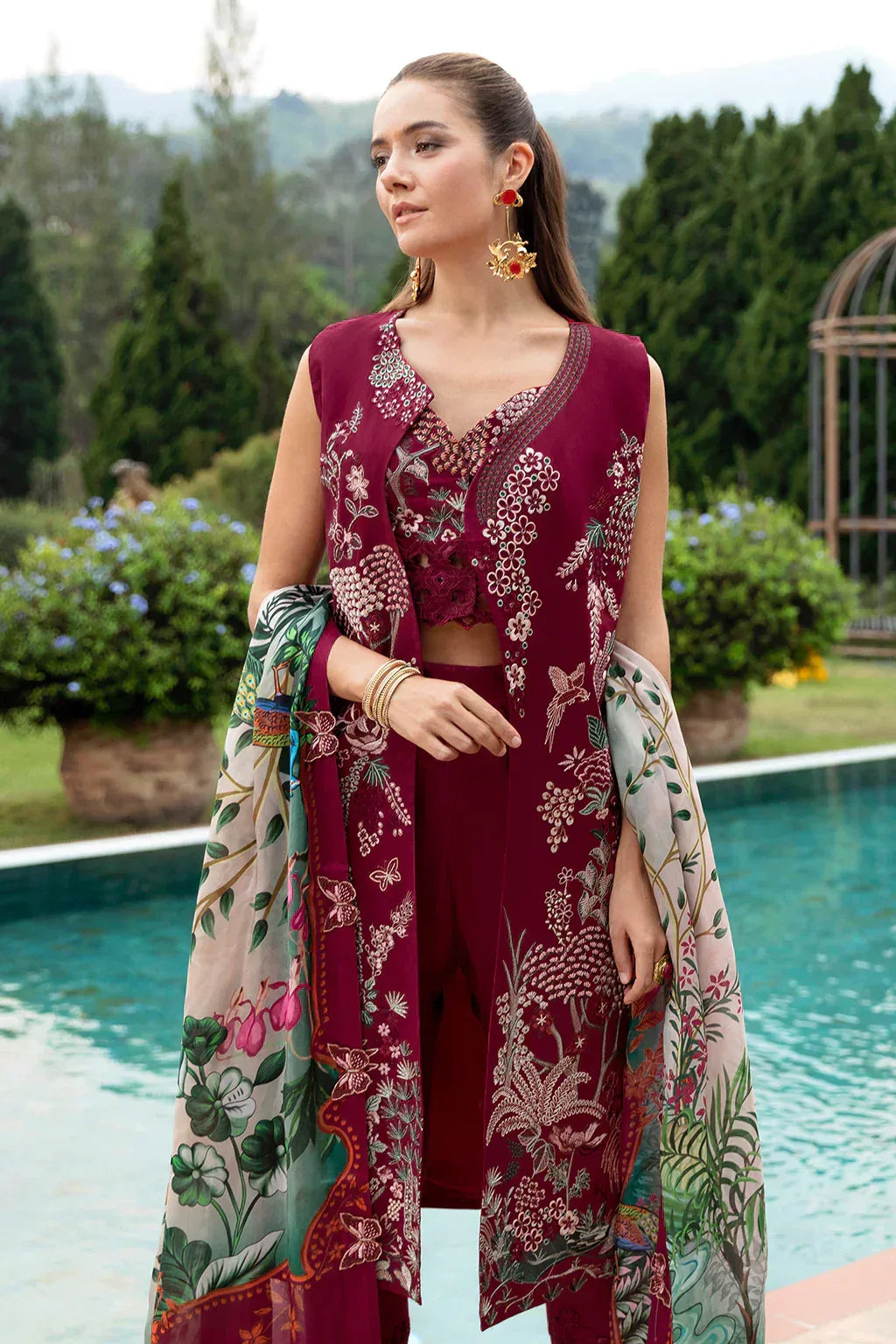 Ramsha | Andaz Collection | CRIMSON GLOW - Rang-e-Khaas