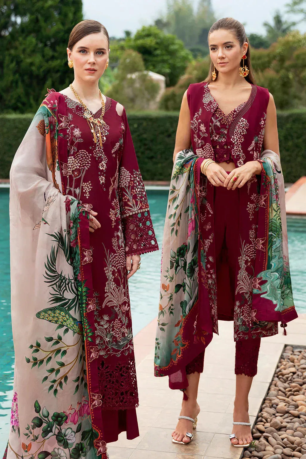 Ramsha | Andaz Collection | CRIMSON GLOW - Rang-e-Khaas