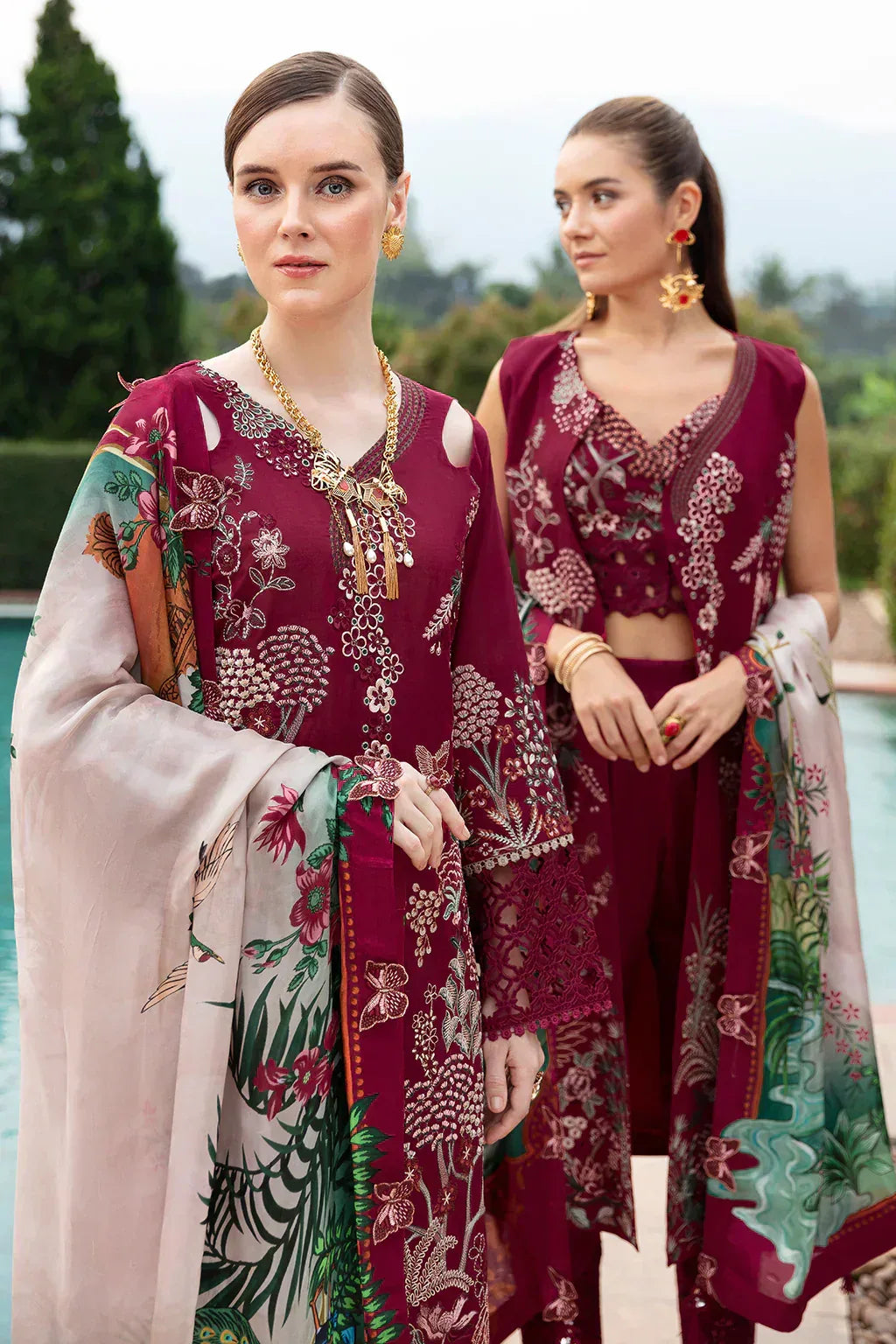 Ramsha | Andaz Collection | CRIMSON GLOW - Rang-e-Khaas