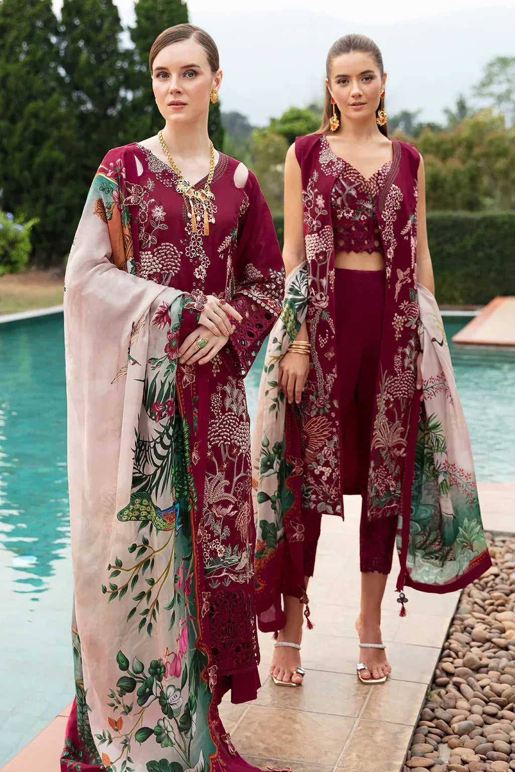 Ramsha | Andaz Collection | CRIMSON GLOW - Rang-e-Khaas