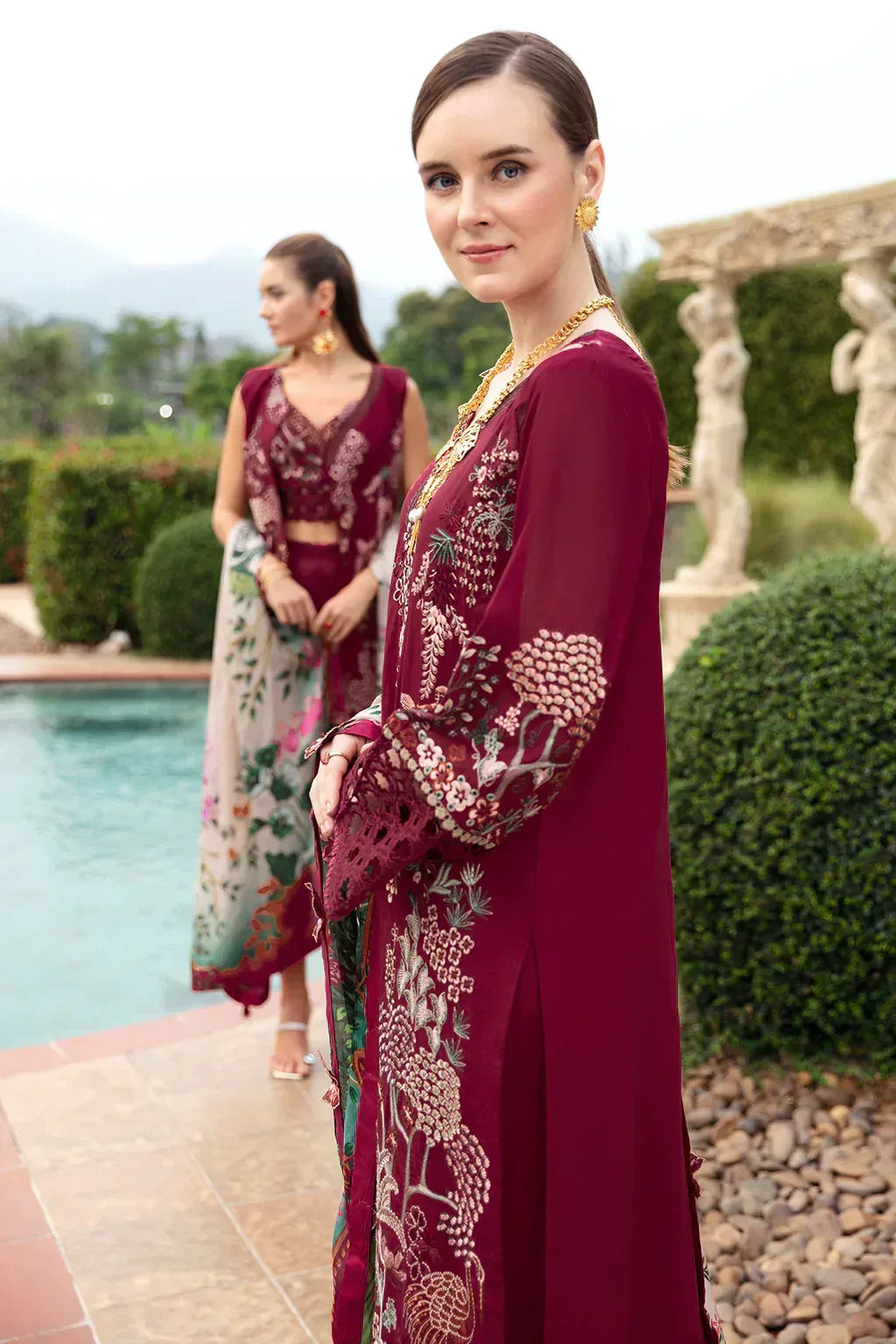Ramsha | Andaz Collection | CRIMSON GLOW - Rang-e-Khaas