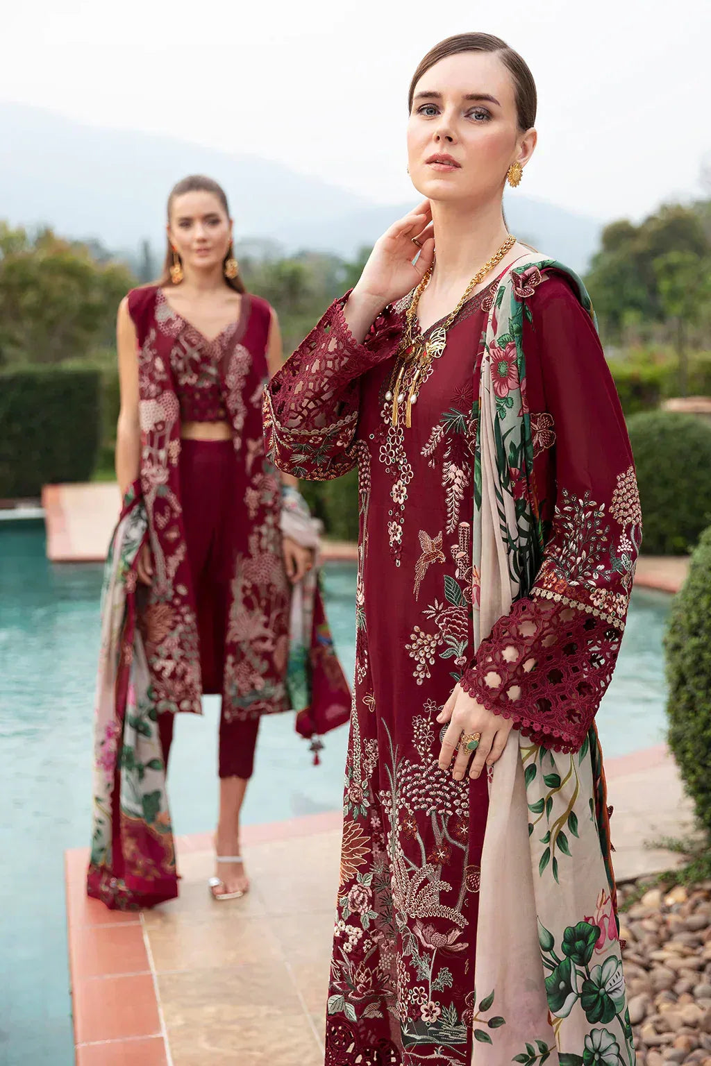 Ramsha | Andaz Collection | CRIMSON GLOW - Rang-e-Khaas