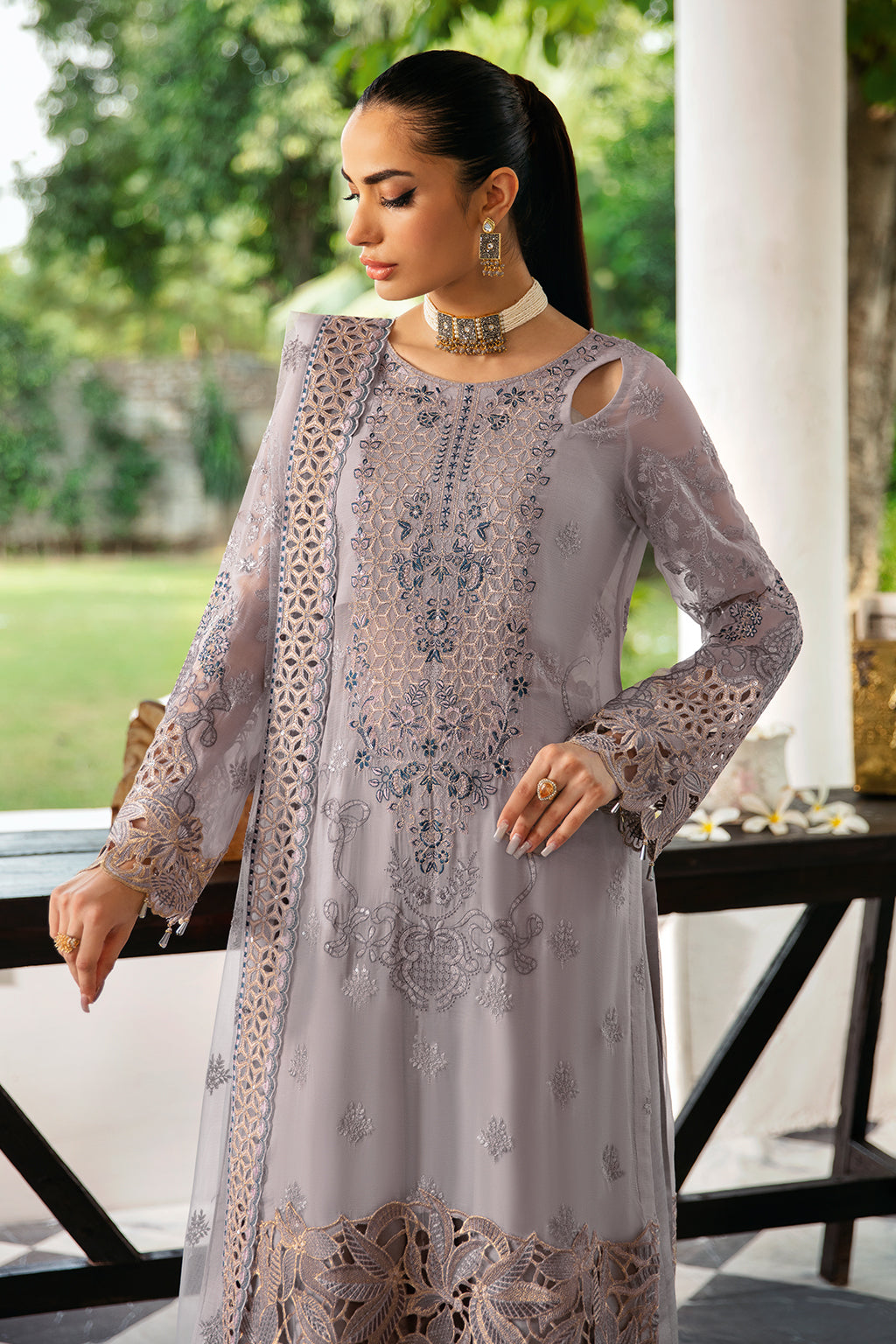 Ramsha | Dastak Luxury Chiffon Collection |  Q-104