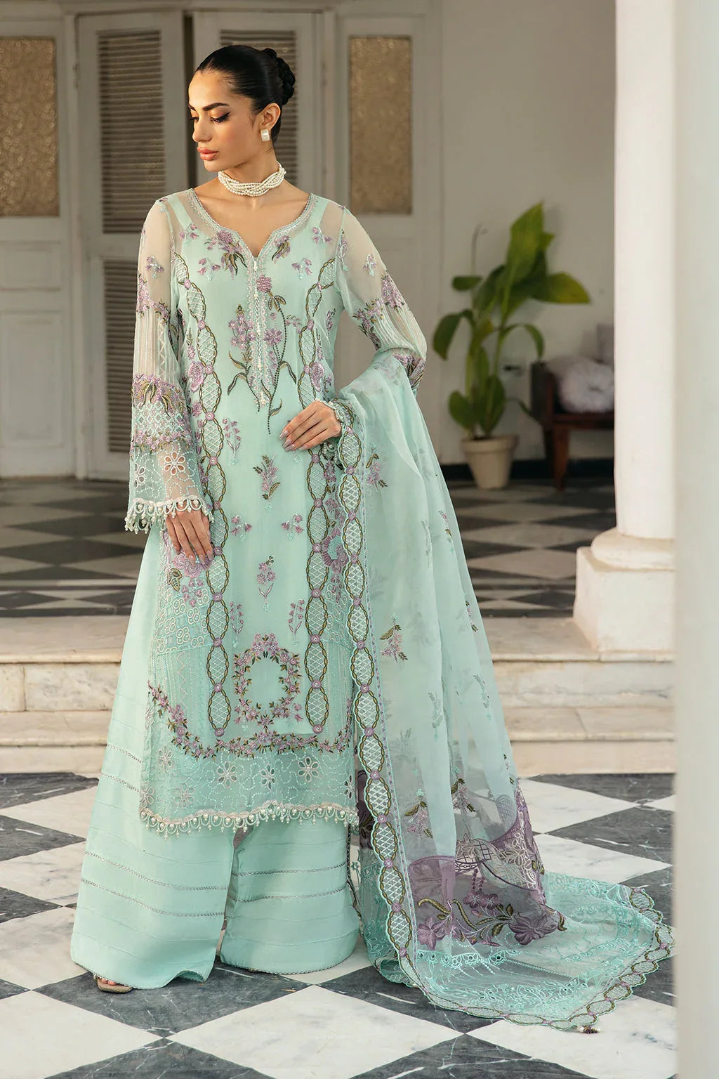 Ramsha | Dastak Luxury Chiffon Collection | Q-102 - Rang-e-Khaas