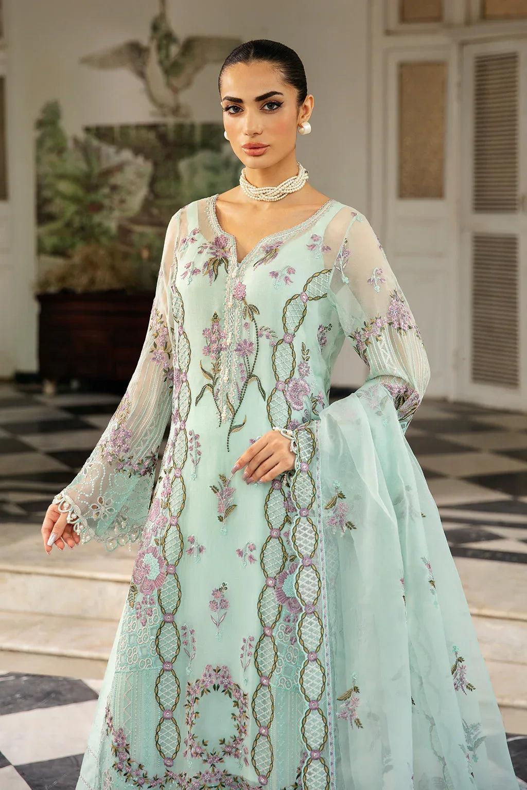 Ramsha | Dastak Luxury Chiffon Collection | Q-102 - Rang-e-Khaas