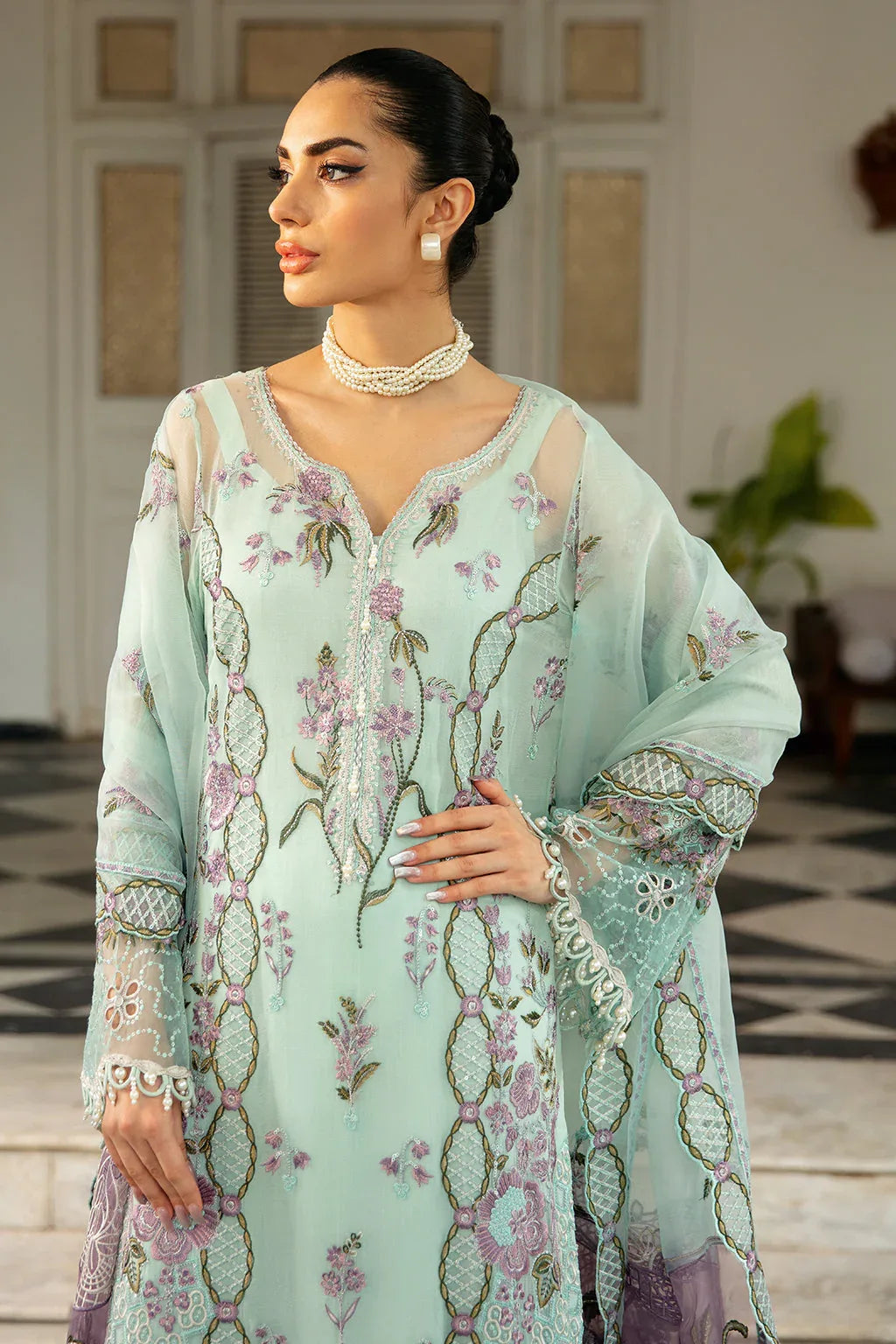 Ramsha | Dastak Luxury Chiffon Collection | Q-102 - Rang-e-Khaas