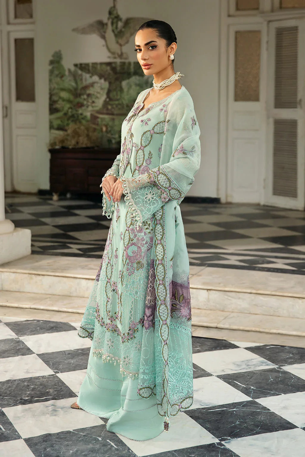 Ramsha | Dastak Luxury Chiffon Collection | Q-102 - Rang-e-Khaas