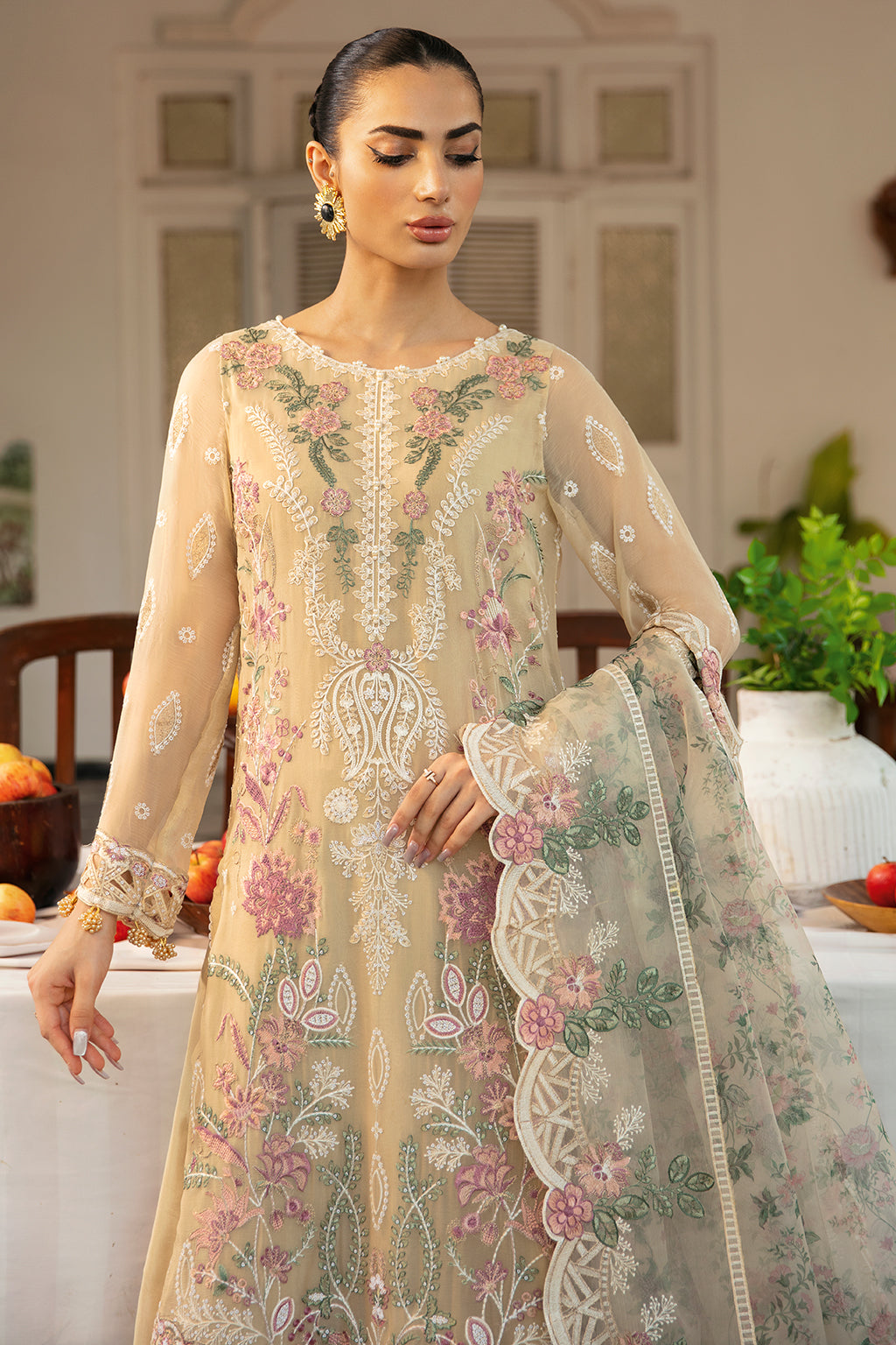 Ramsha | Dastak Luxury Chiffon Collection |  Q-105