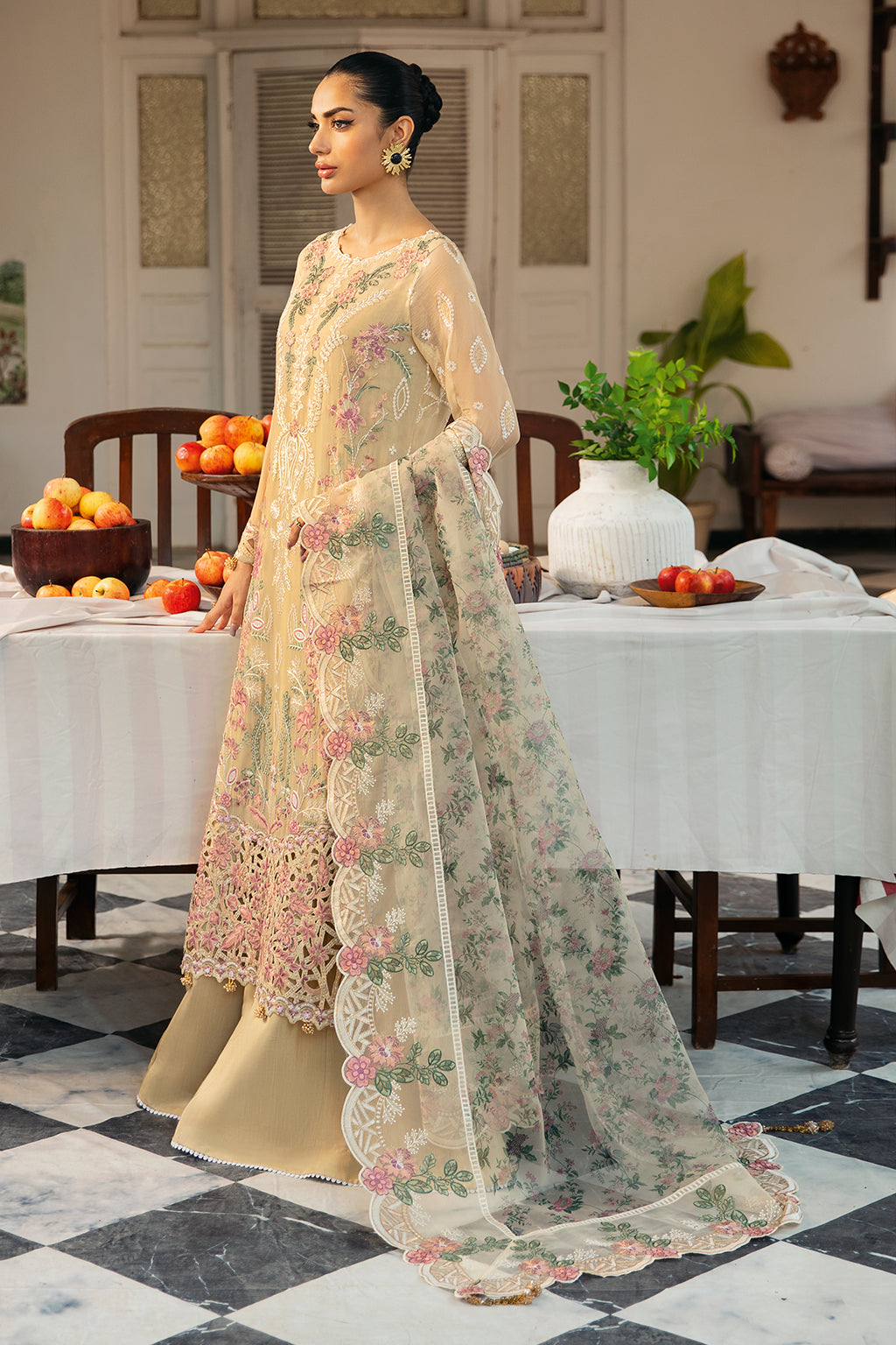 Ramsha | Dastak Luxury Chiffon Collection |  Q-105
