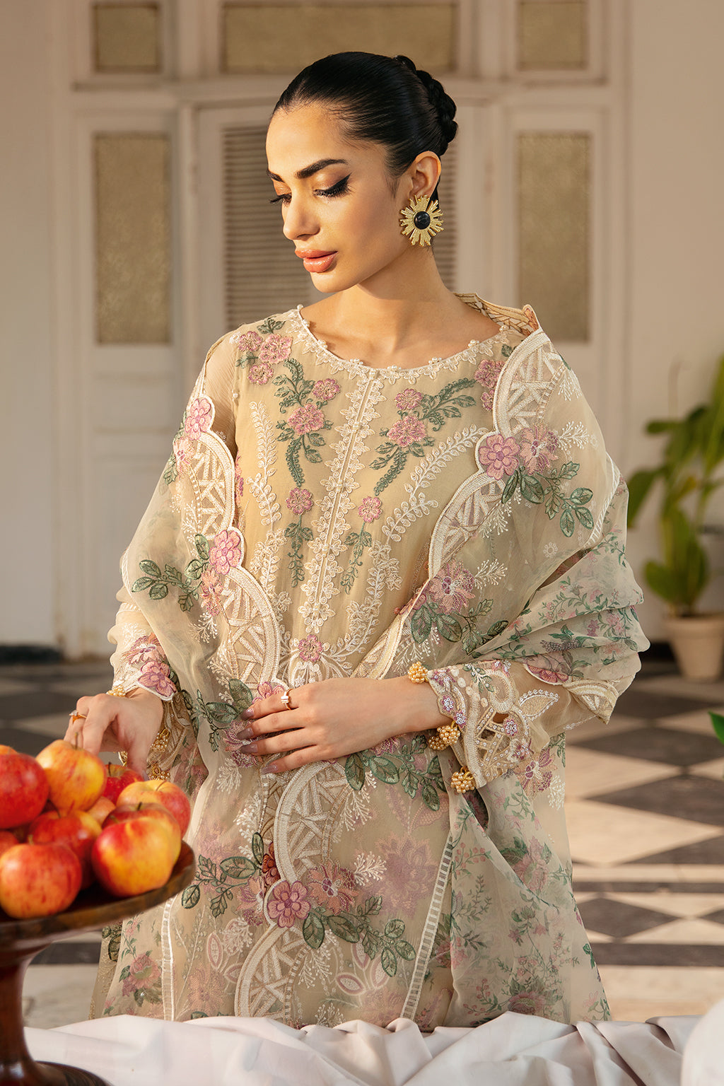 Ramsha | Dastak Luxury Chiffon Collection |  Q-105