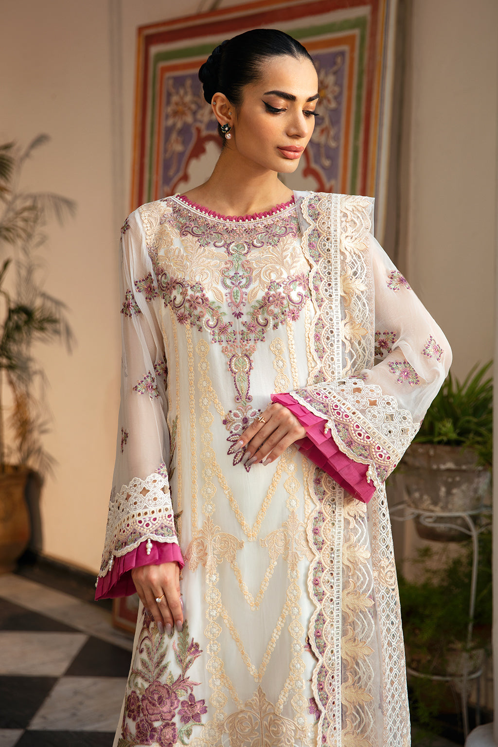 Ramsha | Dastak Luxury Chiffon Collection |  Q-107