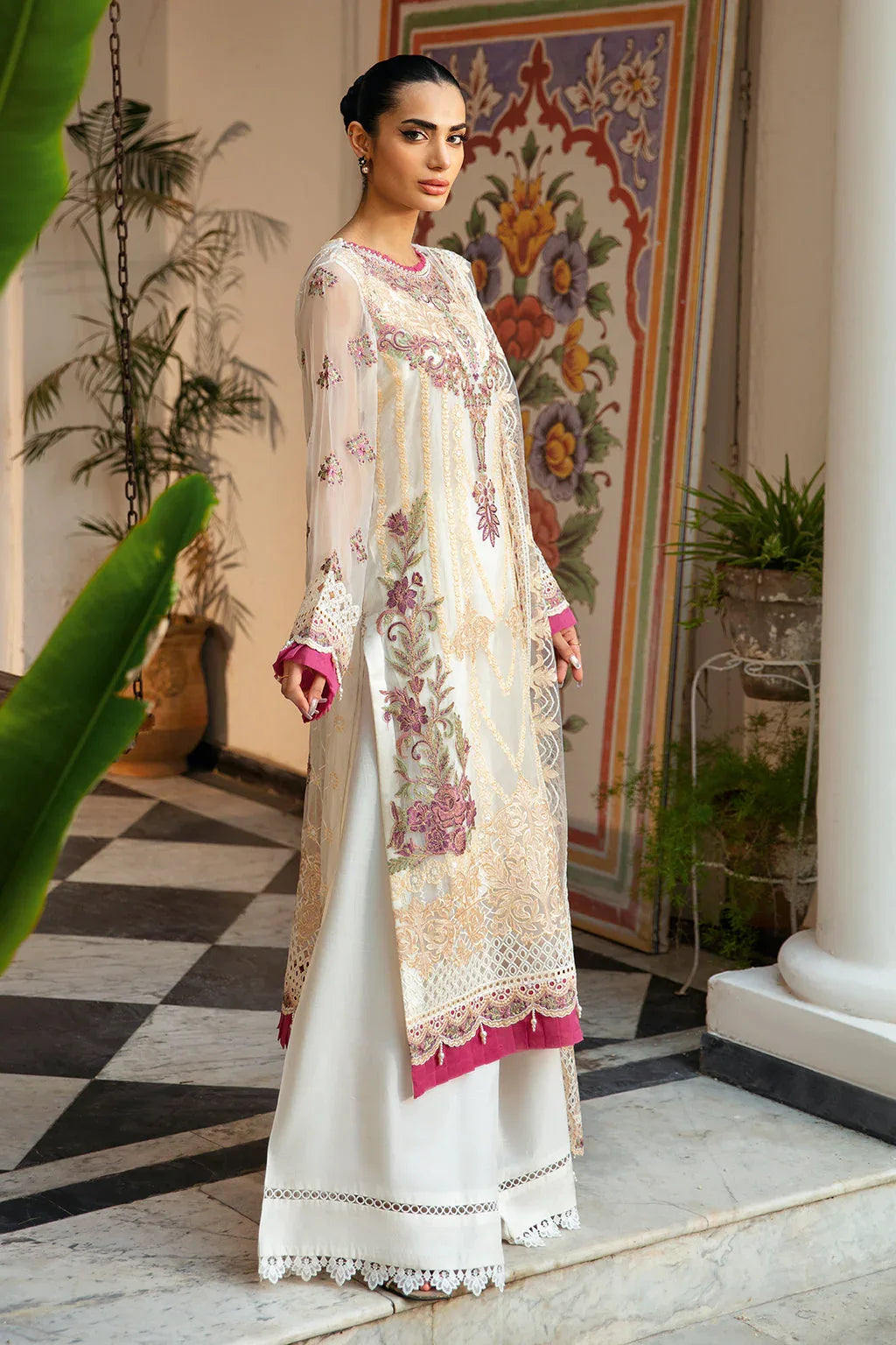 Ramsha | Dastak Luxury Chiffon Collection |  Q-107 - Rang-e-Khaas