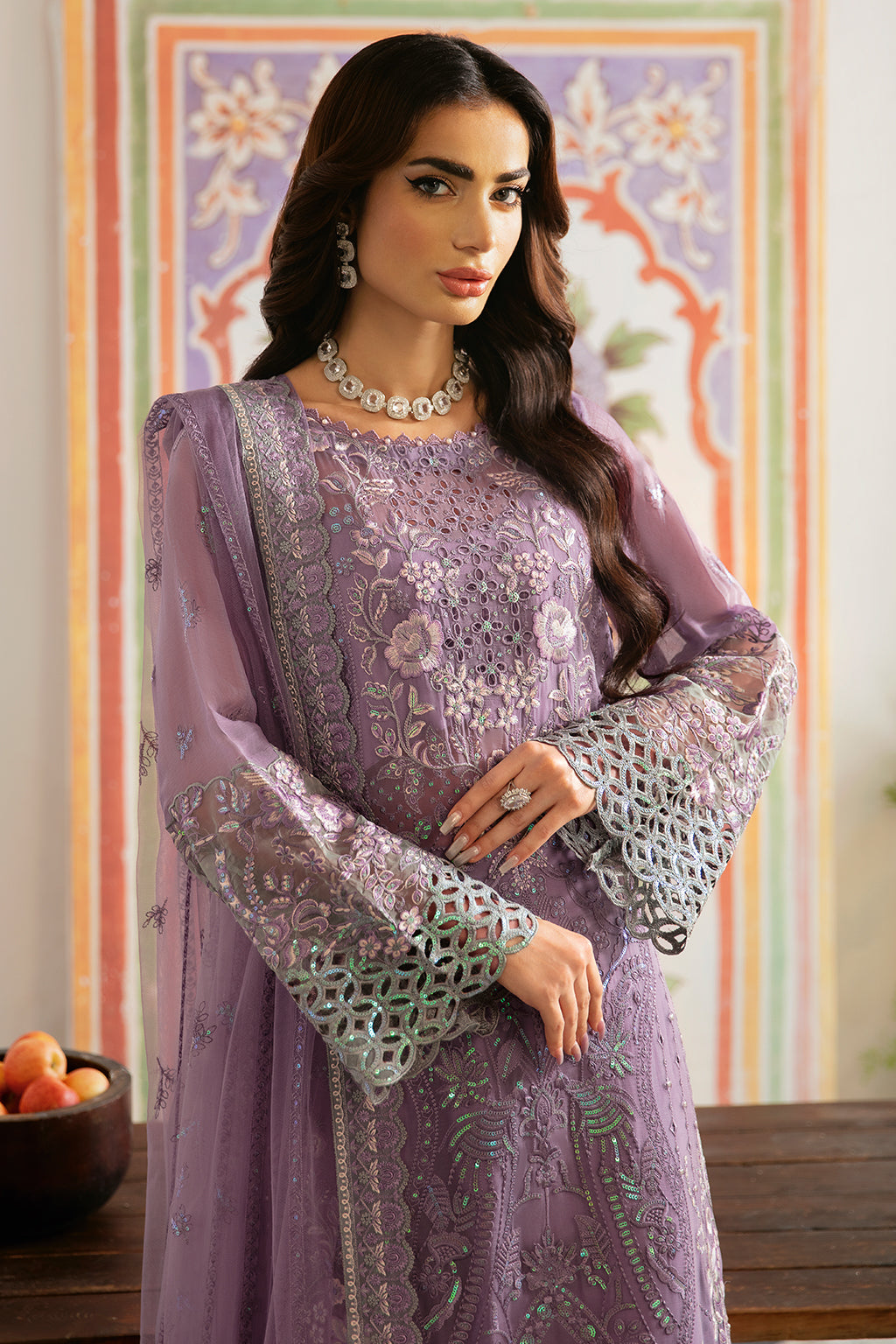 Ramsha | Dastak Luxury Chiffon Collection |  Q-108