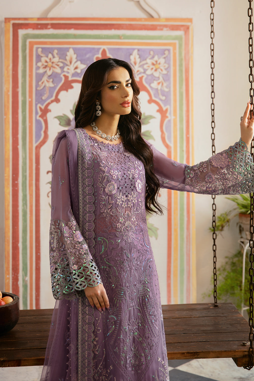 Ramsha | Dastak Luxury Chiffon Collection |  Q-108