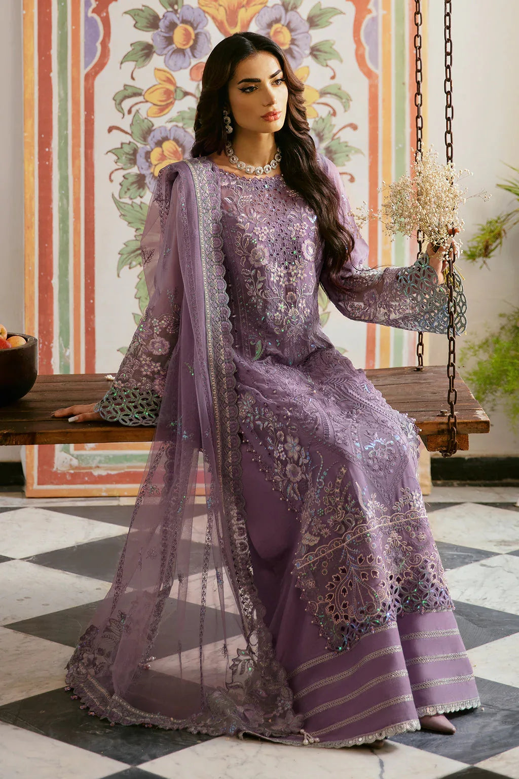 Ramsha | Dastak Luxury Chiffon Collection |  Q-108 - Rang-e-Khaas