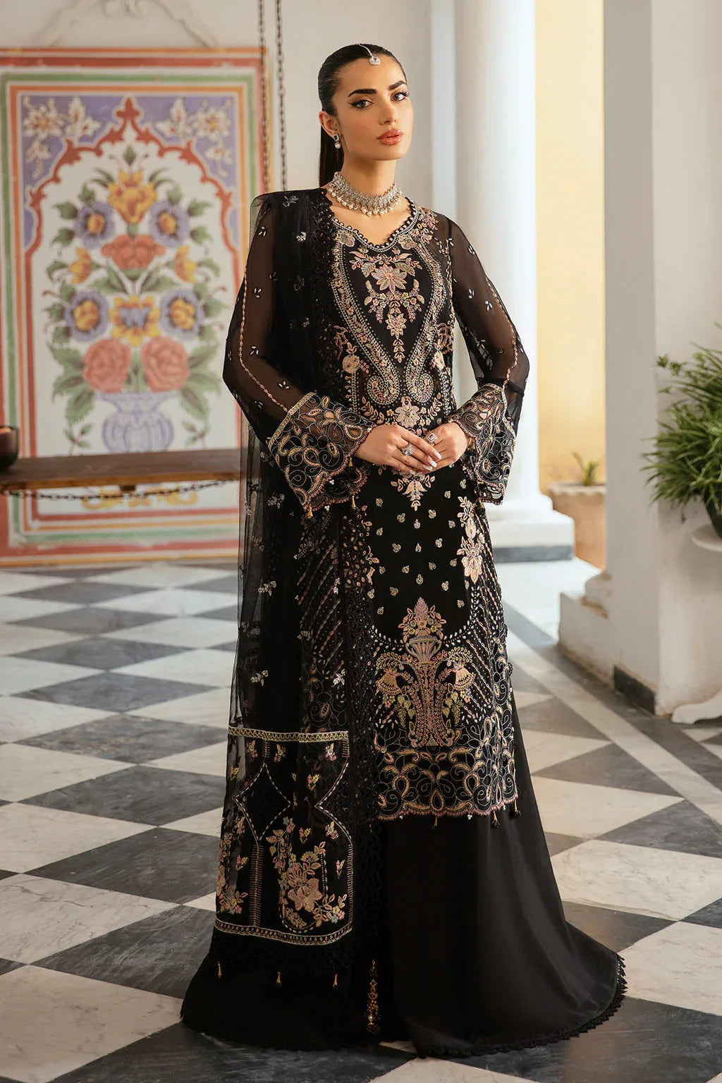 Ramsha | Dastak Luxury Chiffon Collection |  Q-106 - Rang-e-Khaas