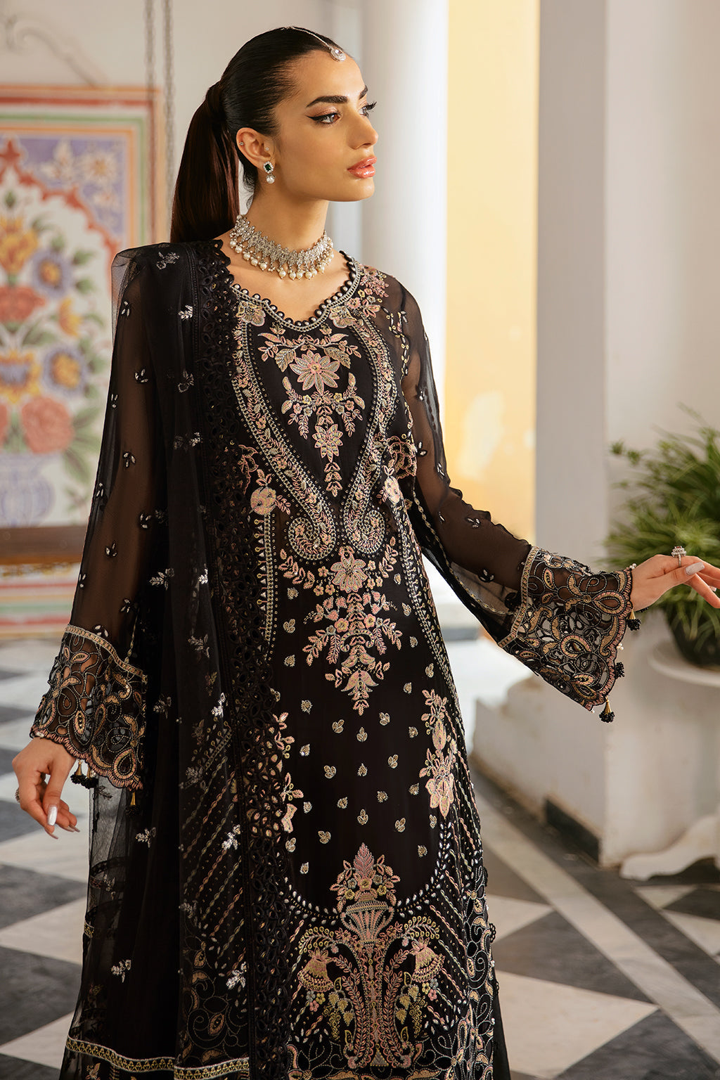 Ramsha | Dastak Luxury Chiffon Collection |  Q-106