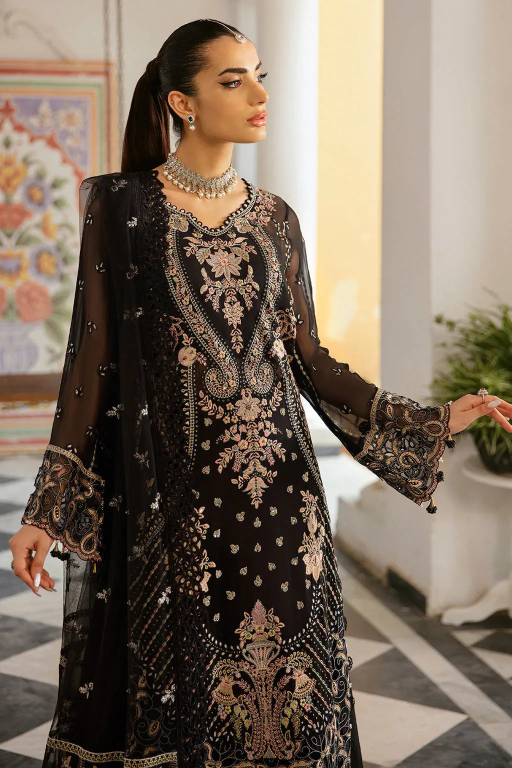 Ramsha | Dastak Luxury Chiffon Collection |  Q-106 - Rang-e-Khaas