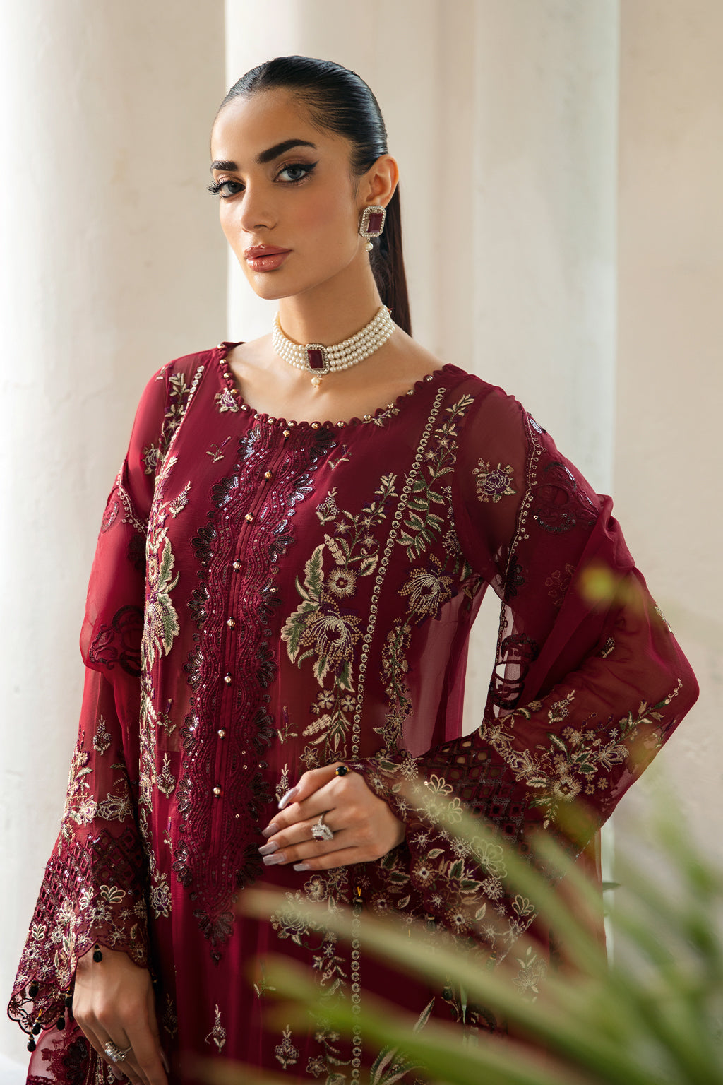 Ramsha | Dastak Luxury Chiffon Collection |  Q-103