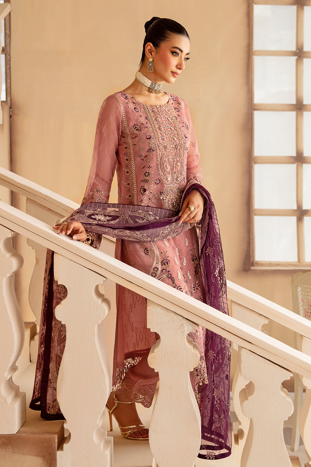 Ramsha | Minhal Organza Collection |   M-1210