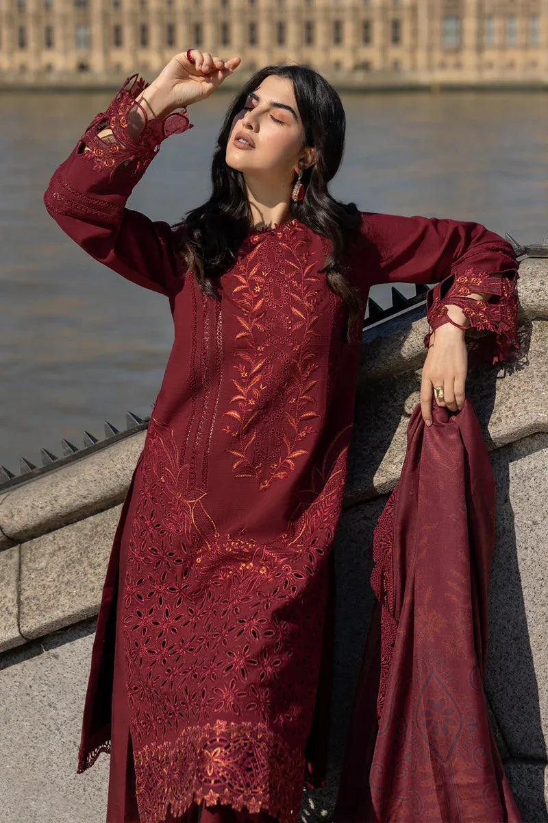Rangrasiya | Carnation Winter Shawl | Audrey - Rang-e-Khaas