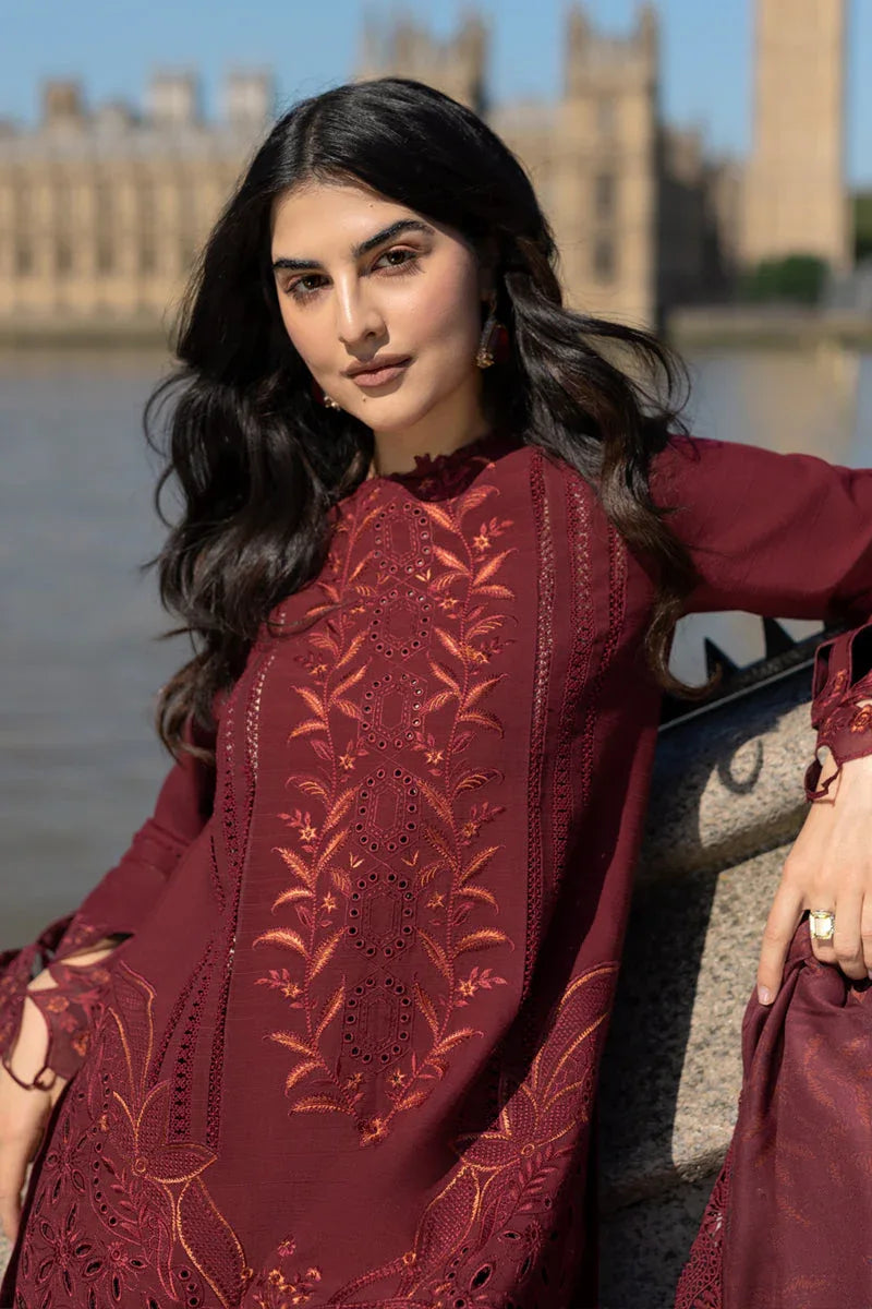 Rangrasiya | Carnation Winter Shawl | Audrey - Rang-e-Khaas