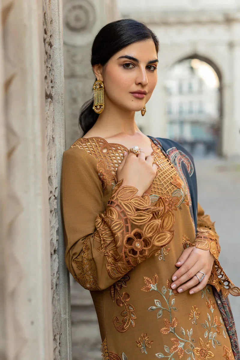 Rangrasiya | Carnation Winter Shawl | Autumn - Rang-e-Khaas