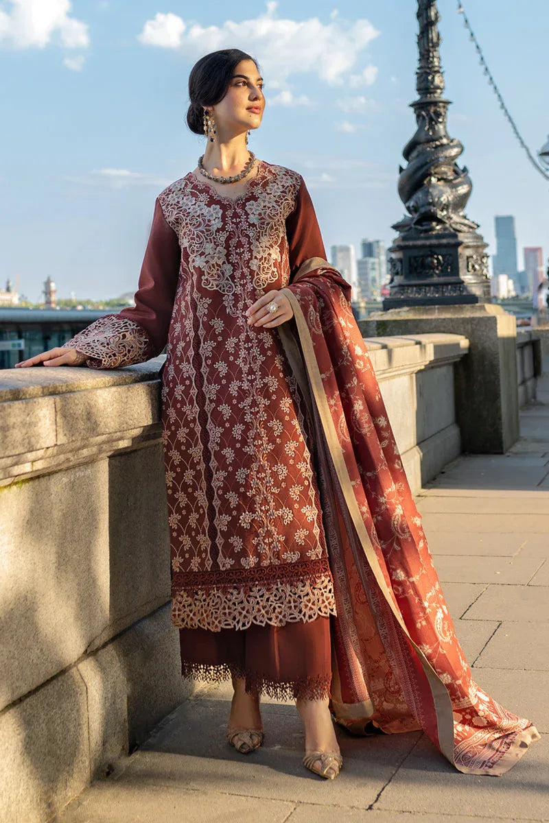 Rangrasiya | Carnation Winter Shawl | Ava - Rang-e-Khaas