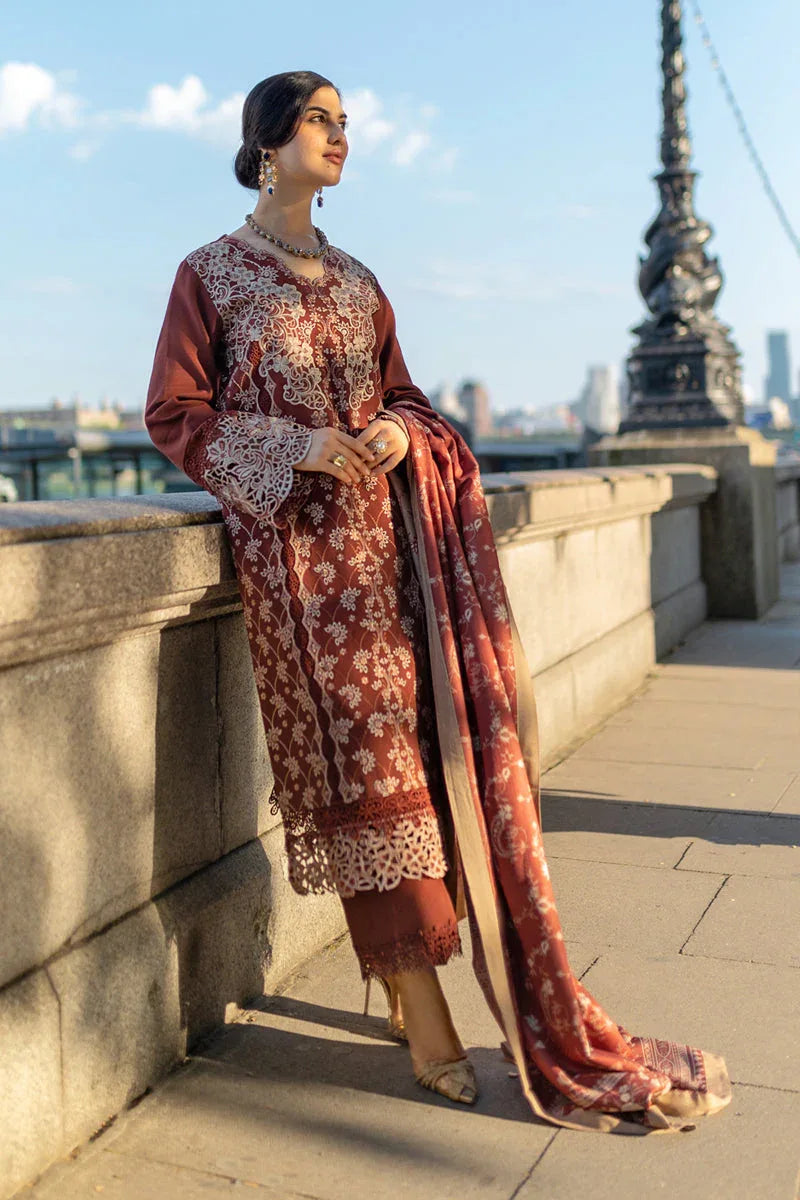 Rangrasiya | Carnation Winter Shawl | Ava - Rang-e-Khaas