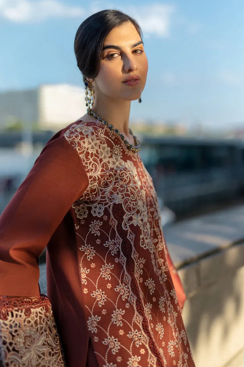 Rangrasiya | Carnation Winter Shawl | Ava - Rang-e-Khaas