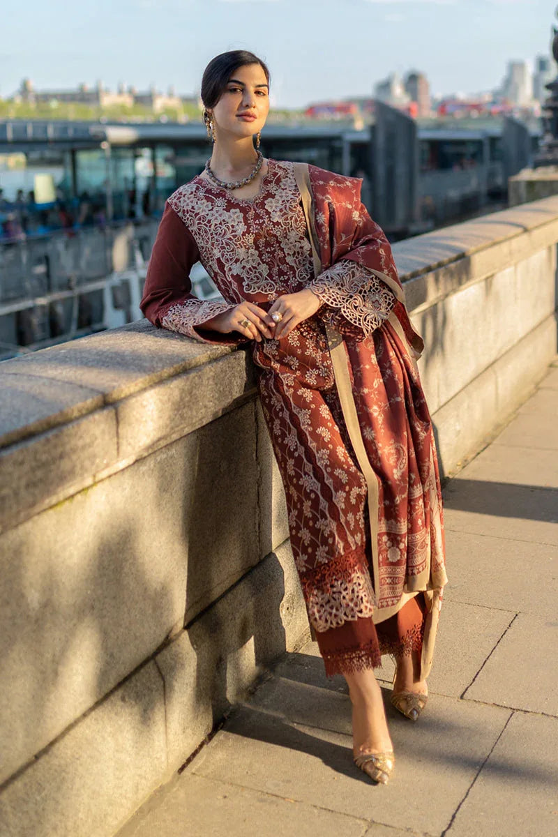 Rangrasiya | Carnation Winter Shawl | Ava - Rang-e-Khaas