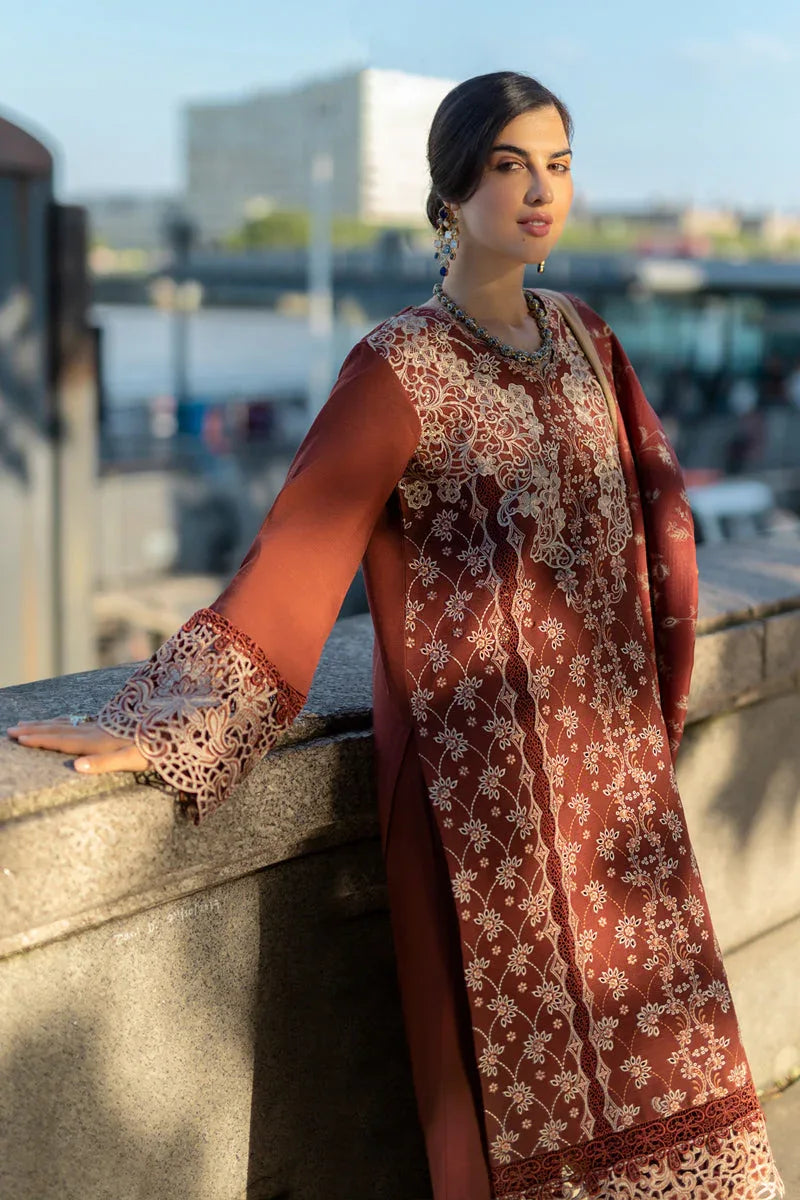 Rangrasiya | Carnation Winter Shawl | Ava - Rang-e-Khaas