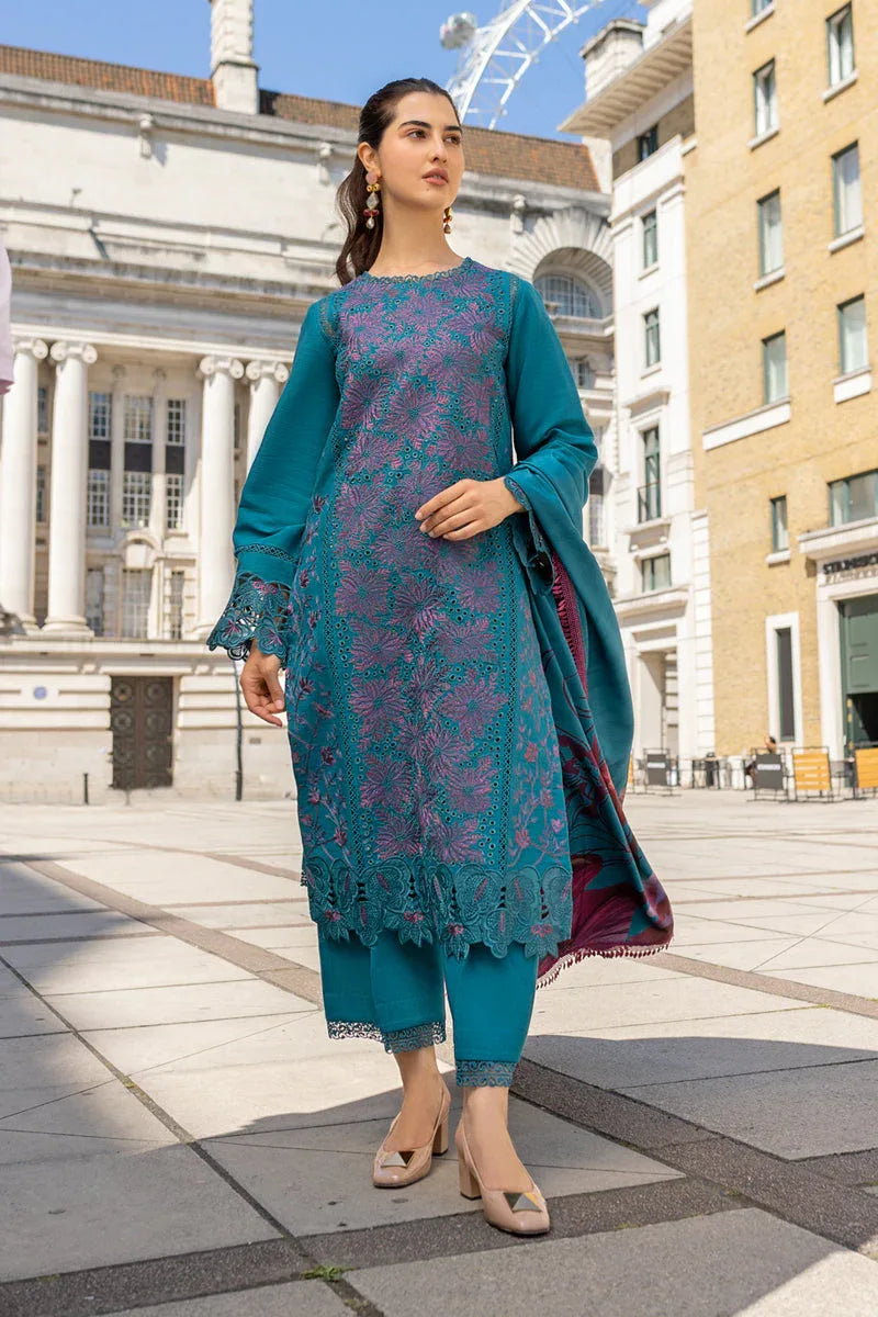 Rangrasiya | Carnation Winter Shawl | Ella - Rang-e-Khaas