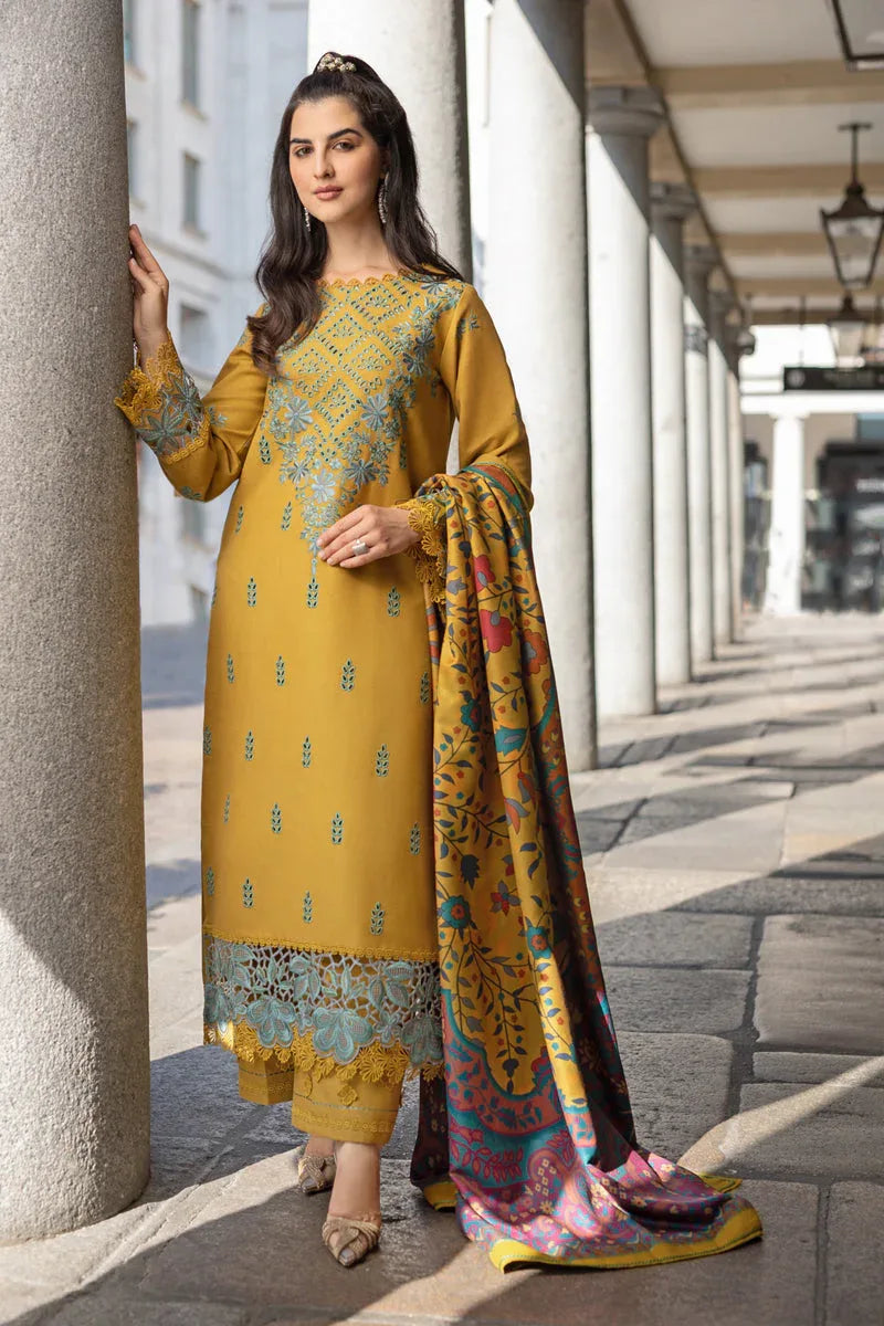 Rangrasiya | Carnation Winter Shawl | Evelyn - Rang-e-Khaas
