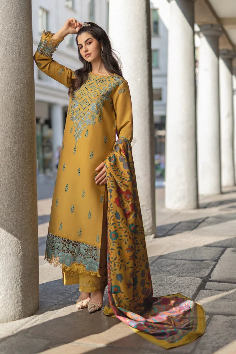 Rangrasiya | Carnation Winter Shawl | Evelyn - Rang-e-Khaas