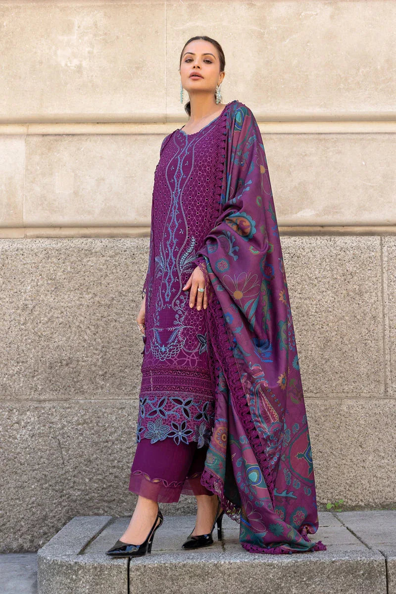 Rangrasiya | Carnation Winter Shawl | Freya - Rang-e-Khaas