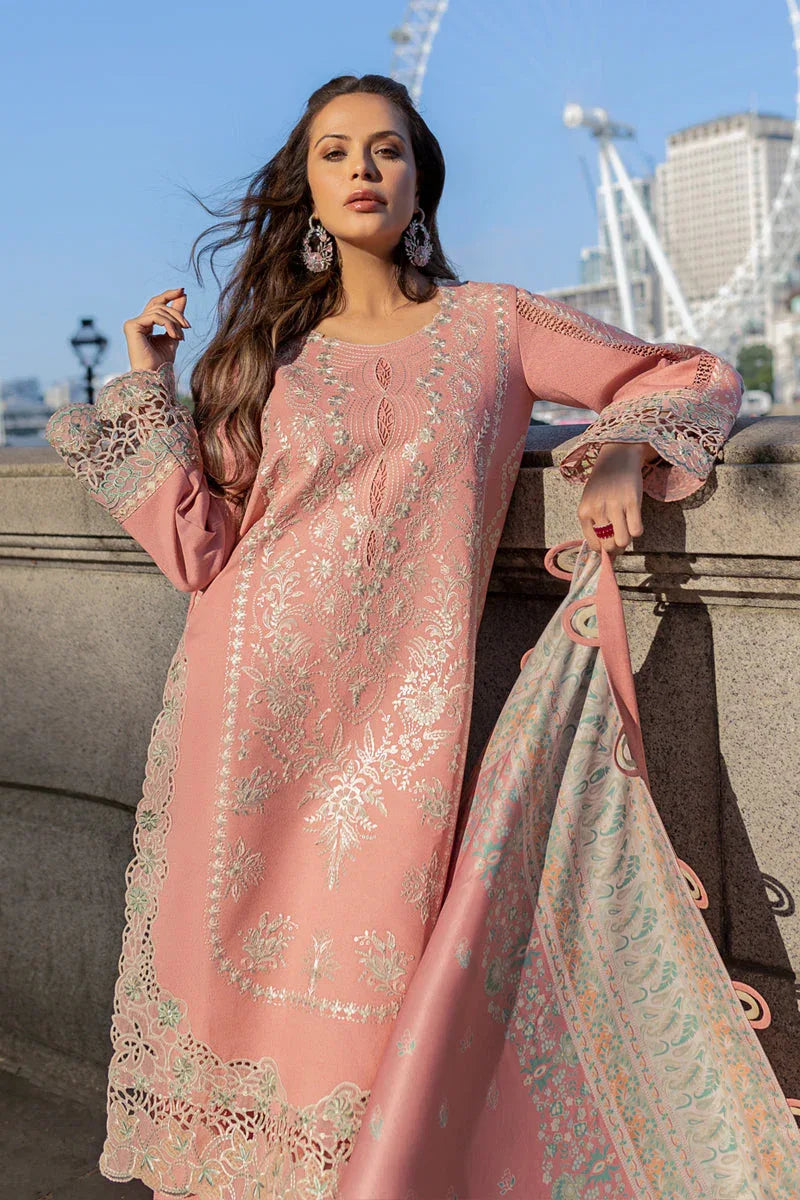 Rangrasiya | Carnation Winter Shawl | Grace - Rang-e-Khaas