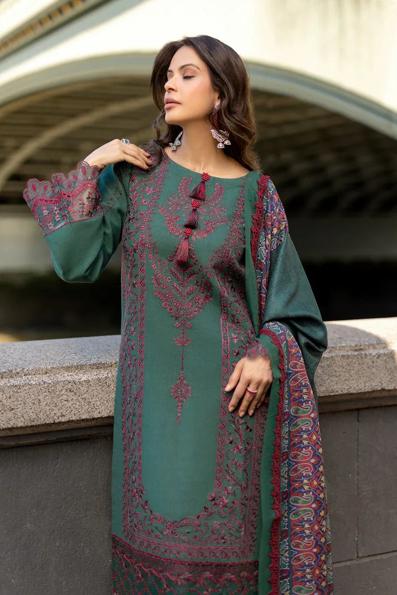 Rangrasiya | Carnation Winter Shawl | Isla - Rang-e-Khaas
