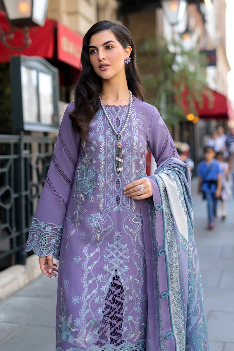 Rangrasiya | Carnation Winter Shawl | Lavender - Rang-e-Khaas