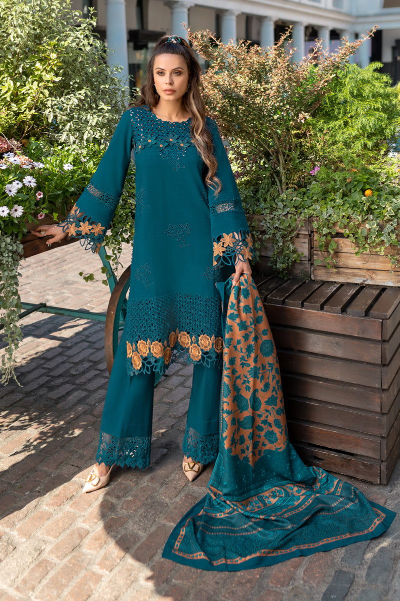 Rangrasiya | Carnation Winter Shawl | Erica