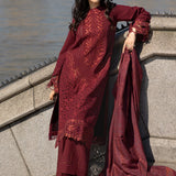 Rangrasiya | Carnation Winter Shawl | Audrey