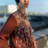 Rangrasiya | Carnation Winter Shawl | Ava