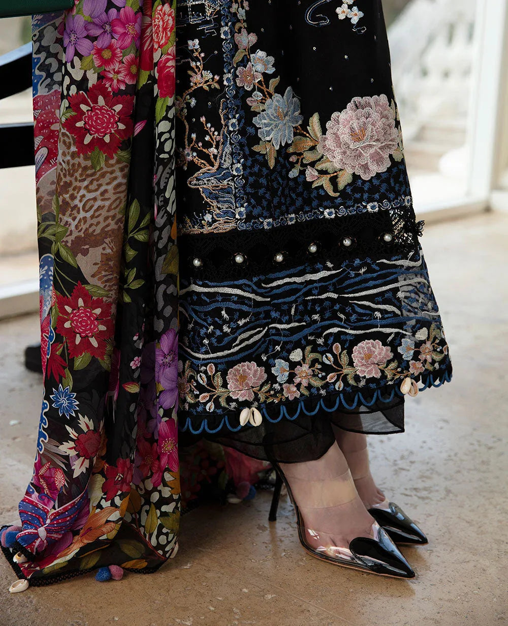 Republic Womenswear | Ilana Eid Luxury Lawn | MÃÂ©line - Rang-e-Khaas